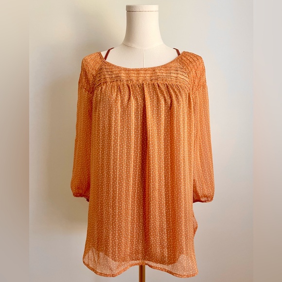 Lauren Conrad Sheer Blouse Size S - Picture 2 of 9